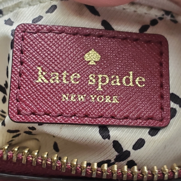 Kate Spade Burgundy Crossbody Bag . - Picture 5 of 10